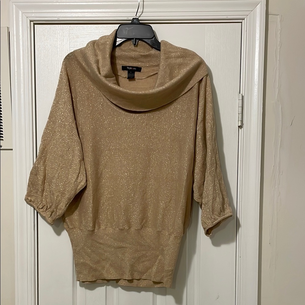 Gold Shimmer Women's Sweater